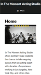 Mobile Screenshot of inthemomentacting.com